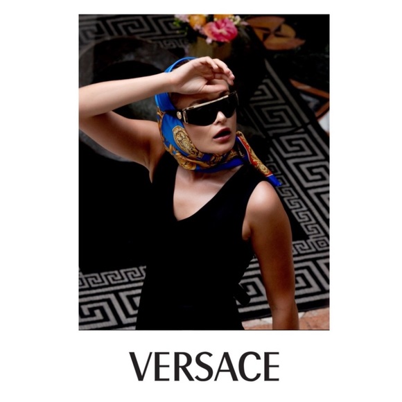 Versace Tribute Shield Sunglasses Mirrored XL - Picture 4 of 11